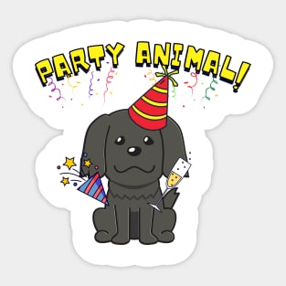 Party Animal Sheepdog Sticker